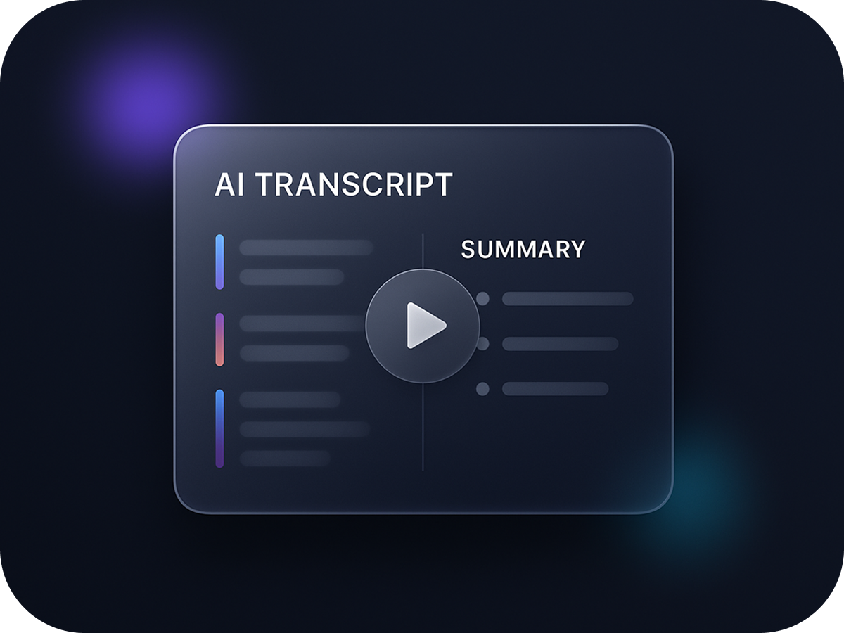 Transcript view preview